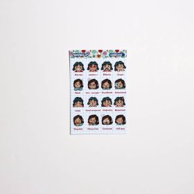 استیکر طرح احساسات دخترونه