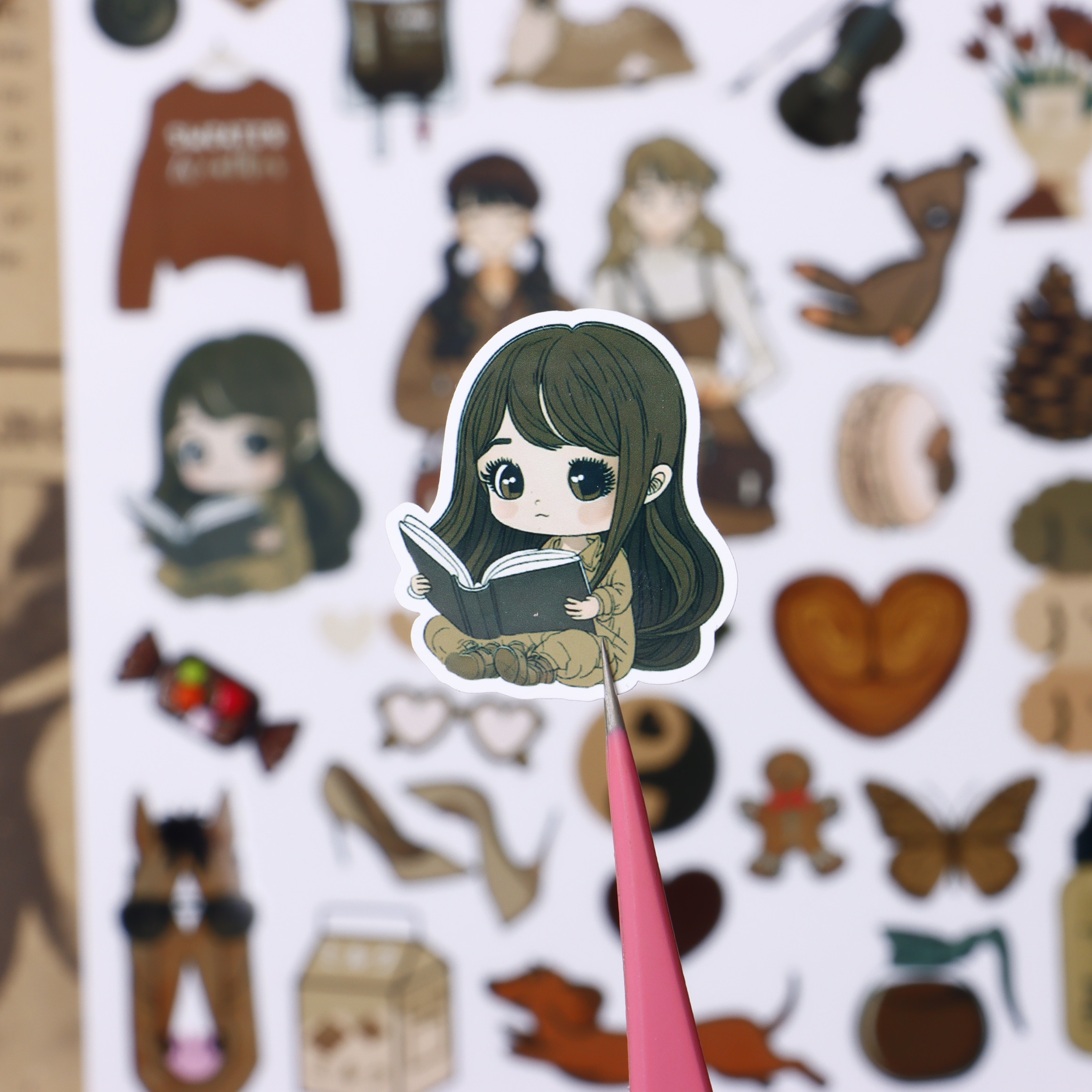 استیکر ژورنال پینترستی قهوه ای - تصویر 4