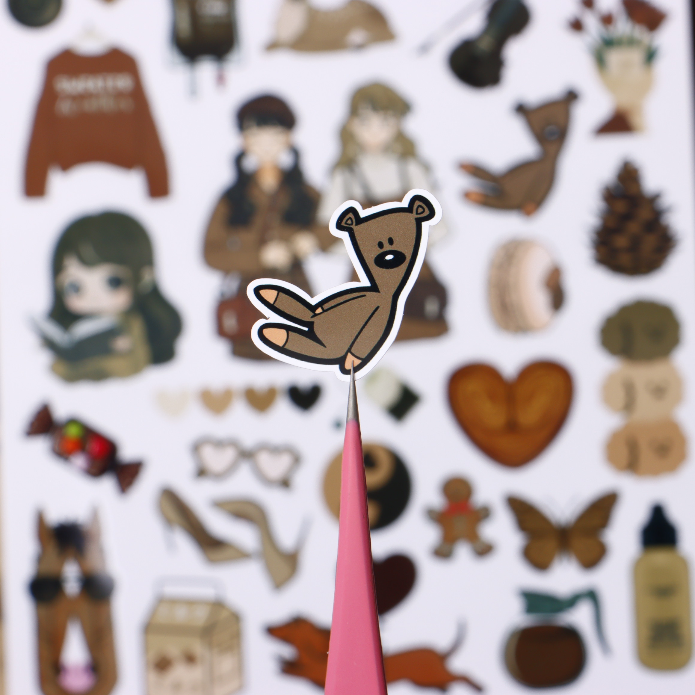 استیکر ژورنال پینترستی قهوه ای - تصویر 5