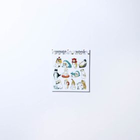 استیکر طرح گربه ی بامزه