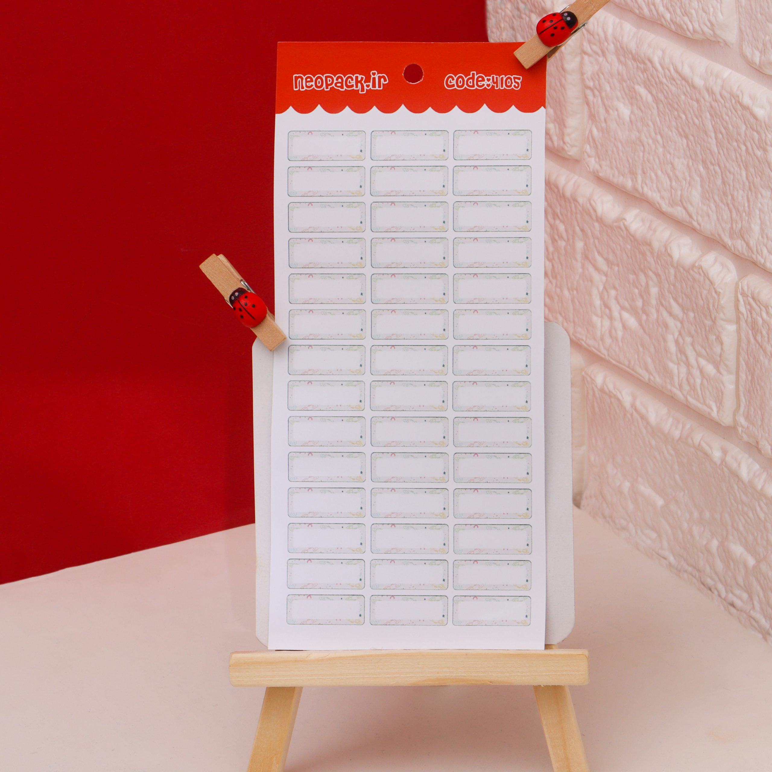 استیکر سرمدادی طرح ساده - تصویر 2