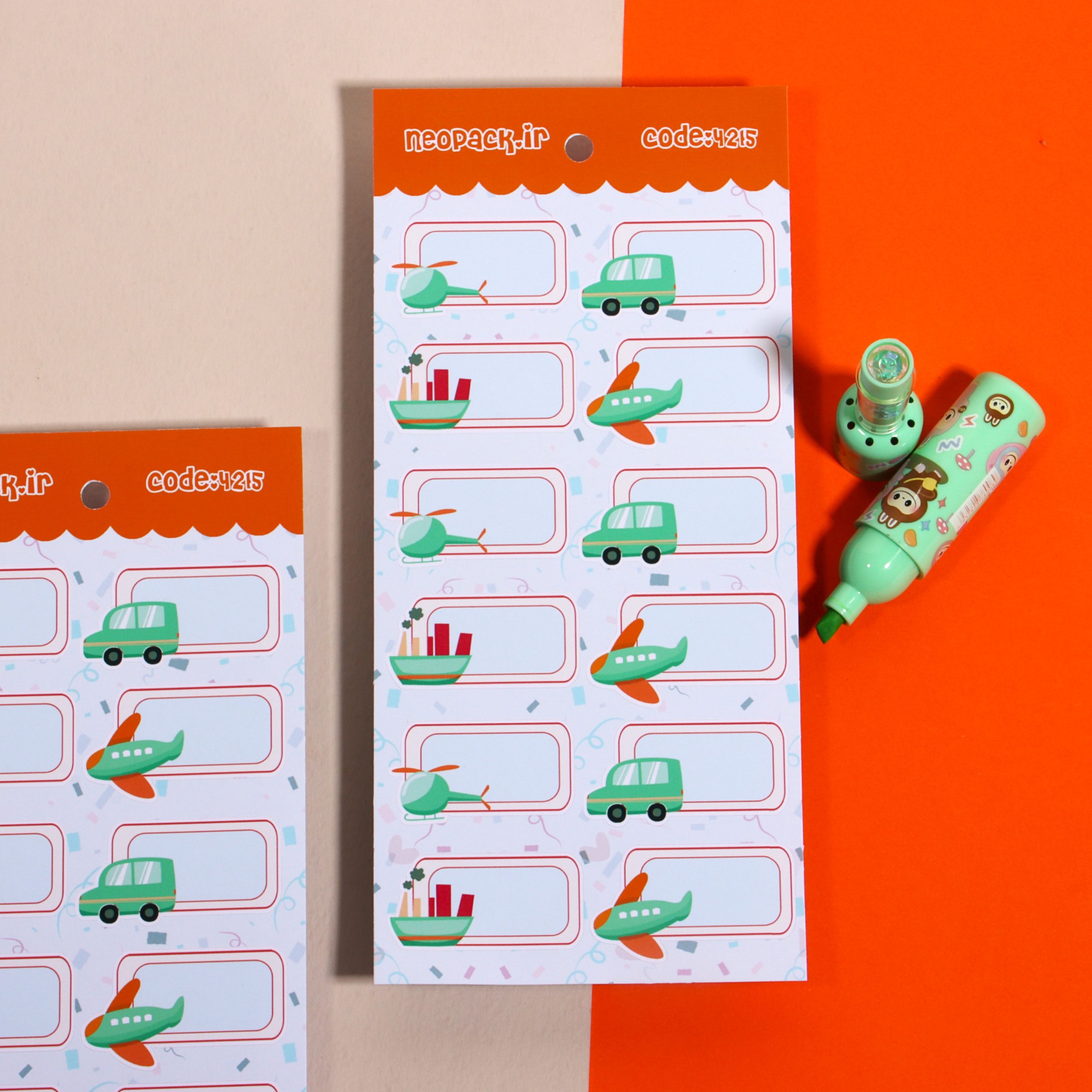 استیکر نام طرح وسایل نقلیه (کد 4215) - تصویر 2