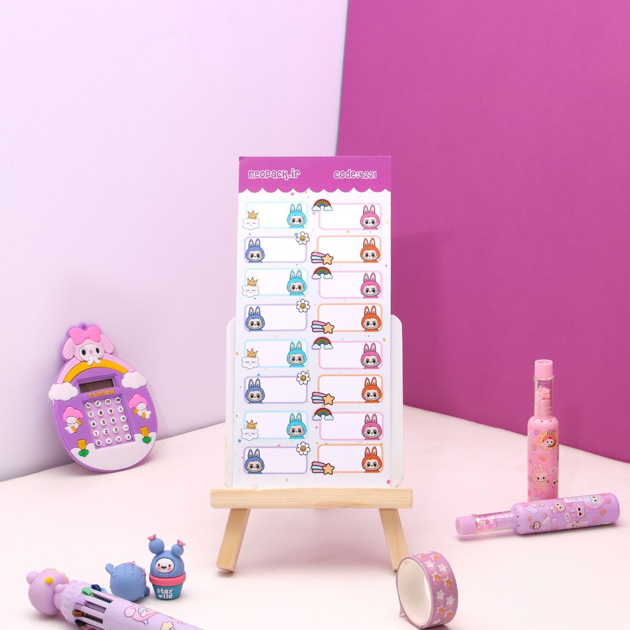 استیکر اسم طرح لبوبو - تصویر 2