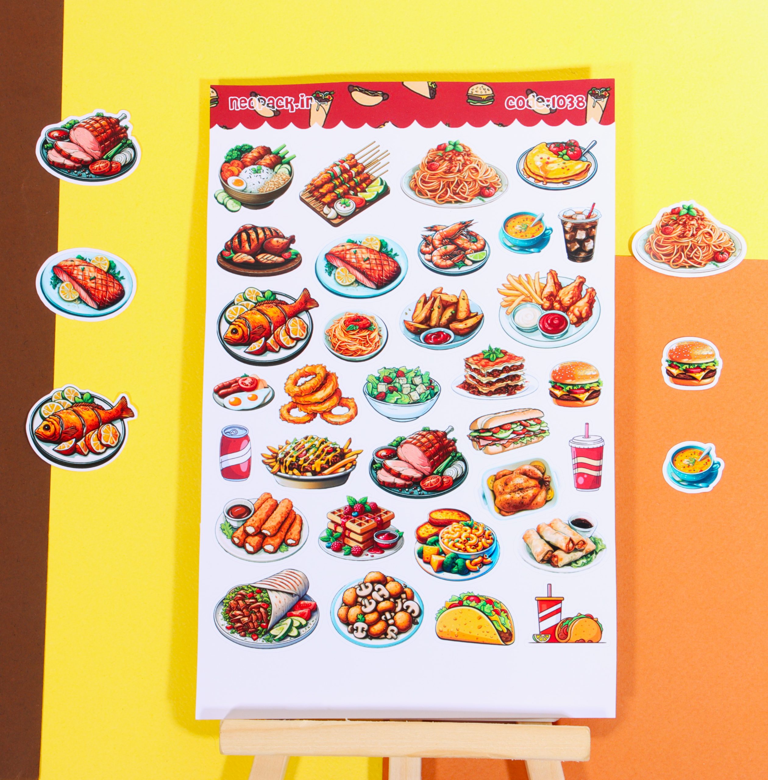 استیکر طرح غذاها - تصویر 2