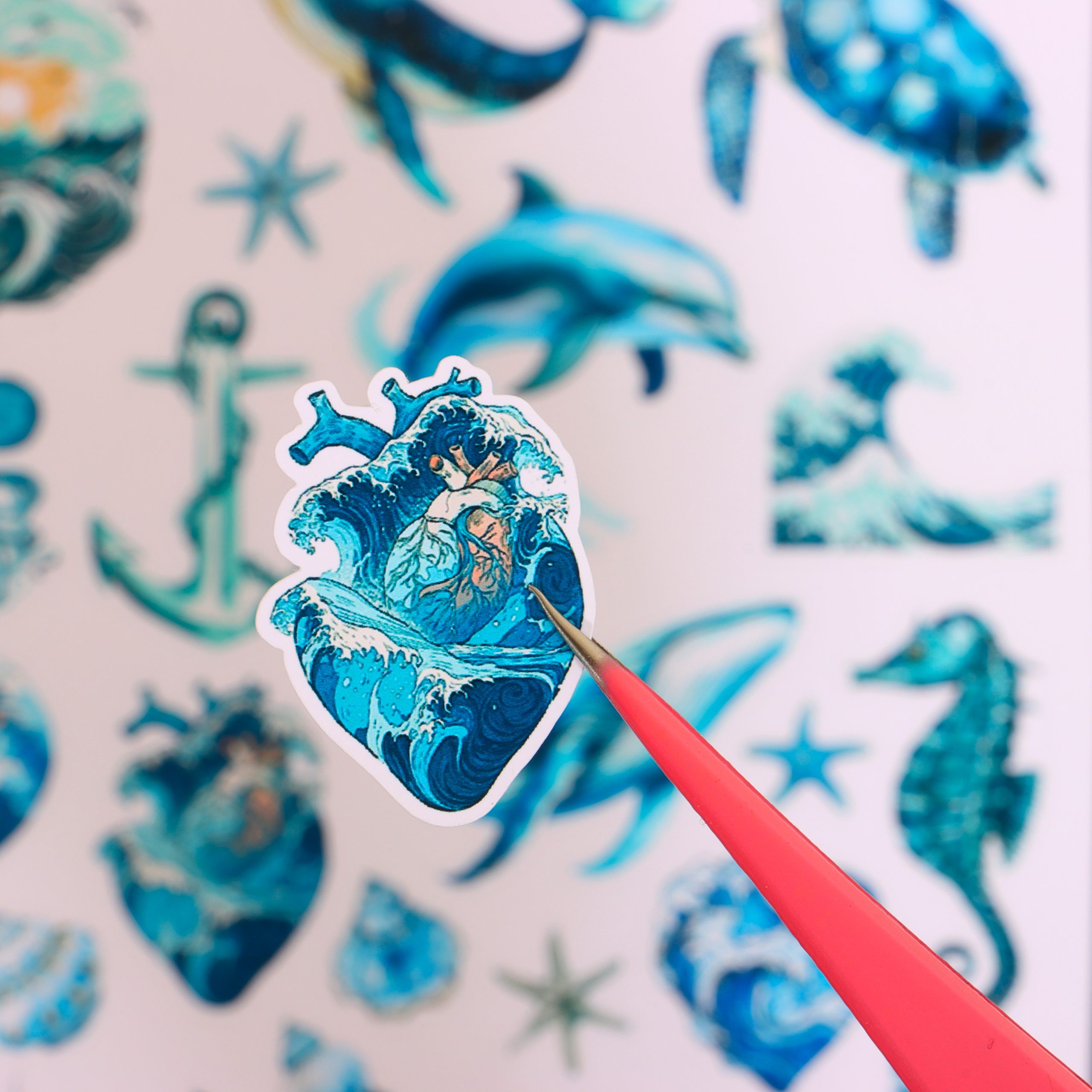 استیکر طرح دریا - تصویر 3