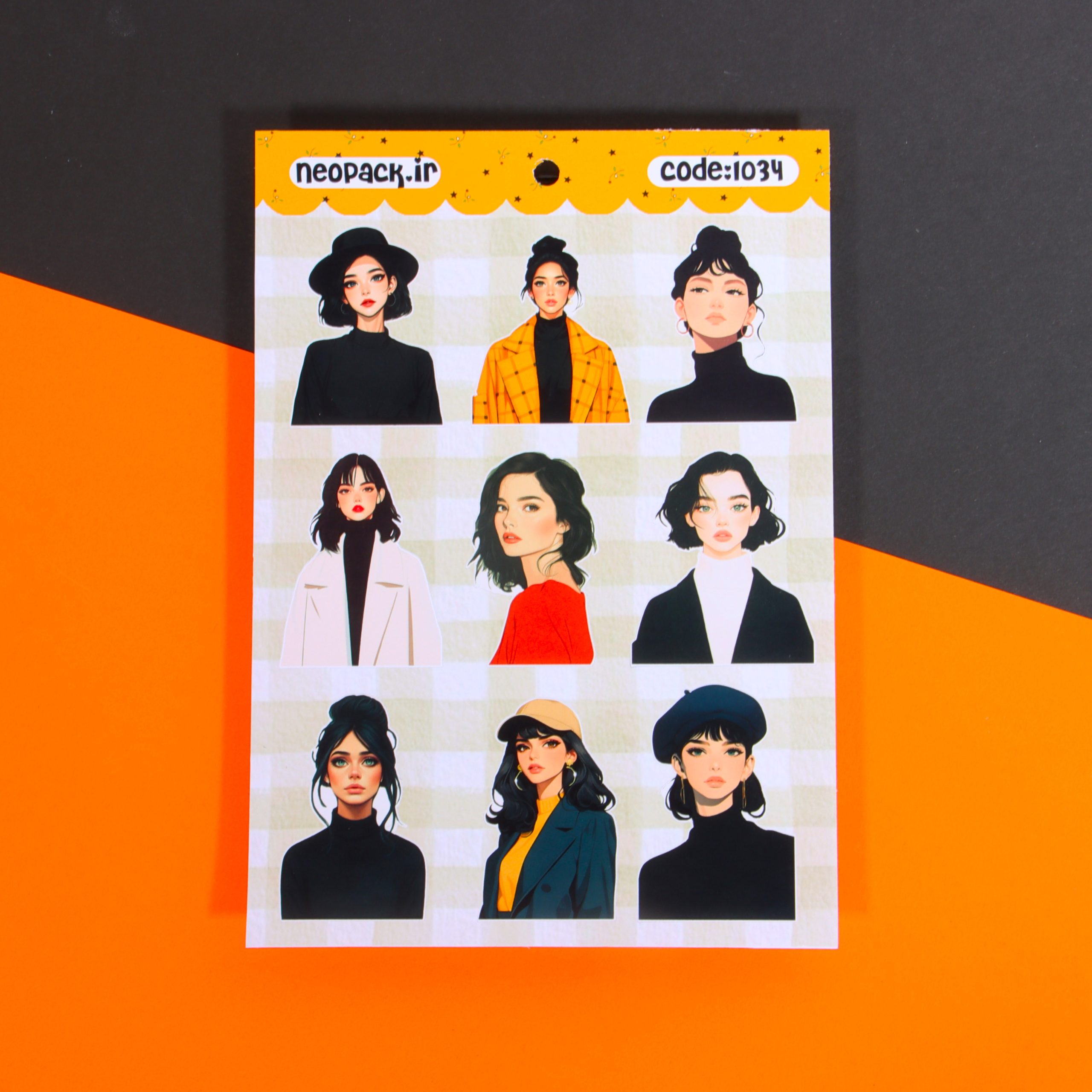 استیکر طرح دخترانه - تصویر 3