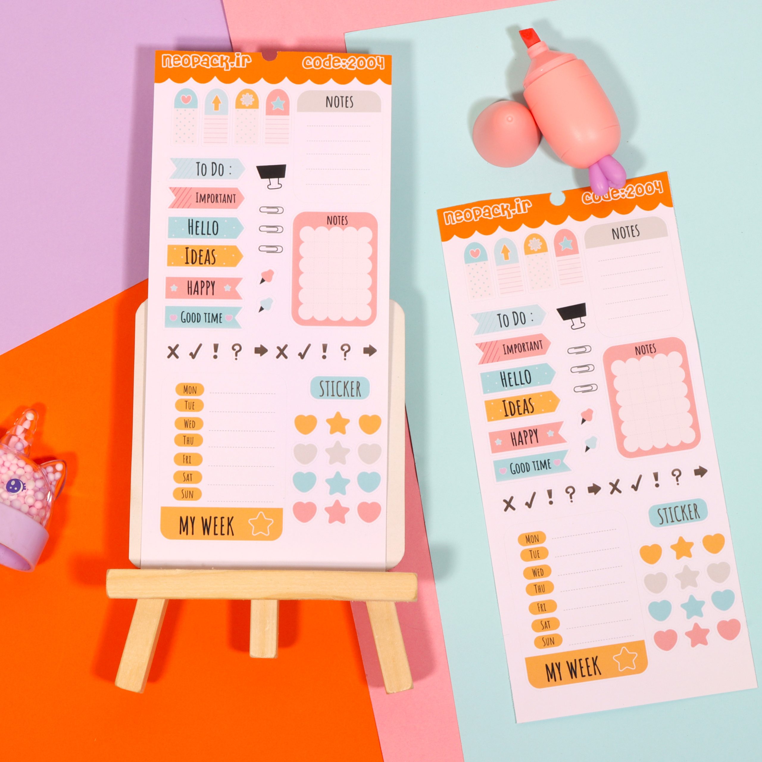 استیکر طرح تو دو لیست - تصویر 2