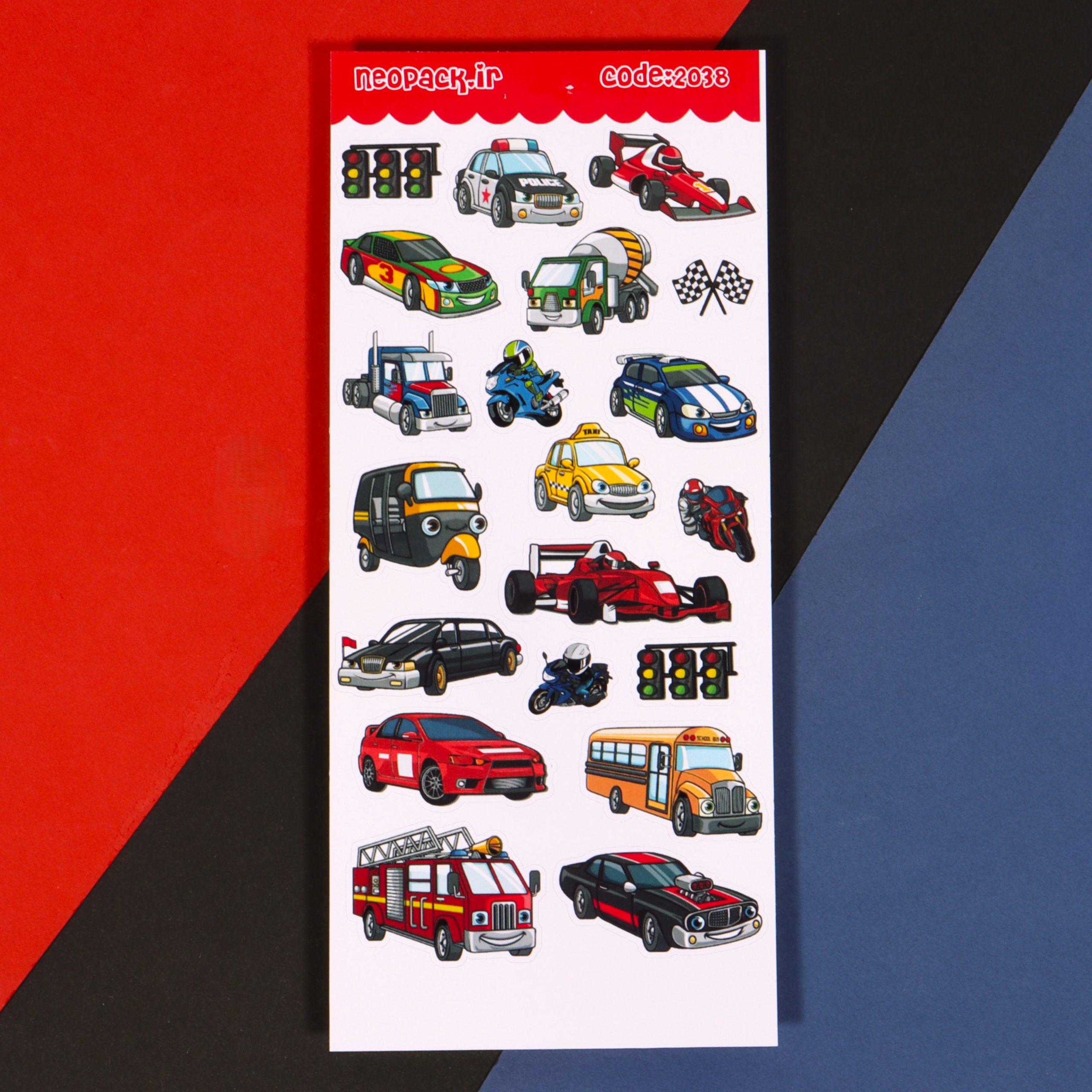 استیکر طرح ماشین - تصویر 2