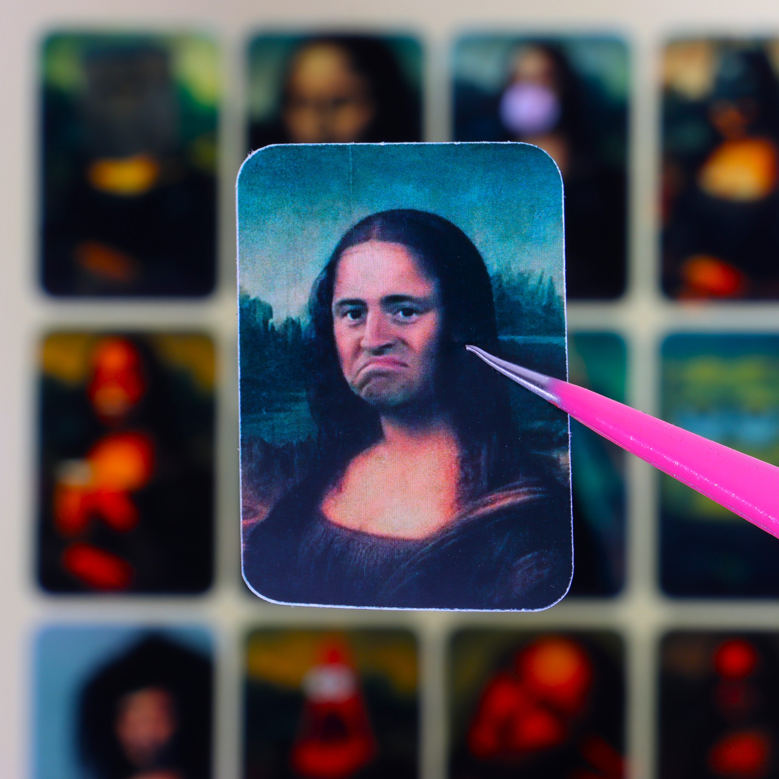 استیکر طرح مونالیزا - تصویر 4