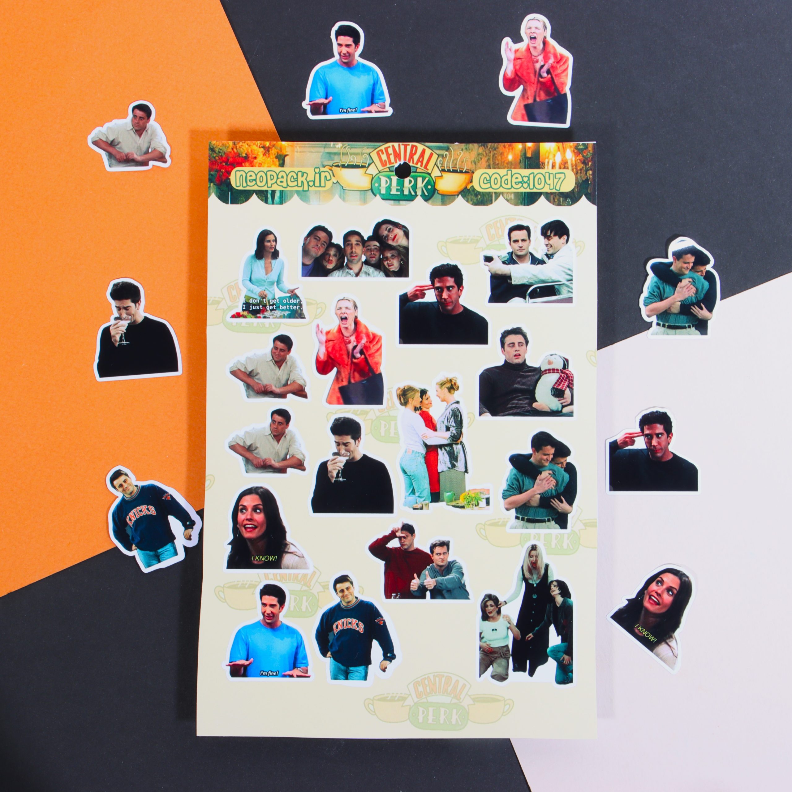استیکر طرح سریال فرندز - تصویر 2