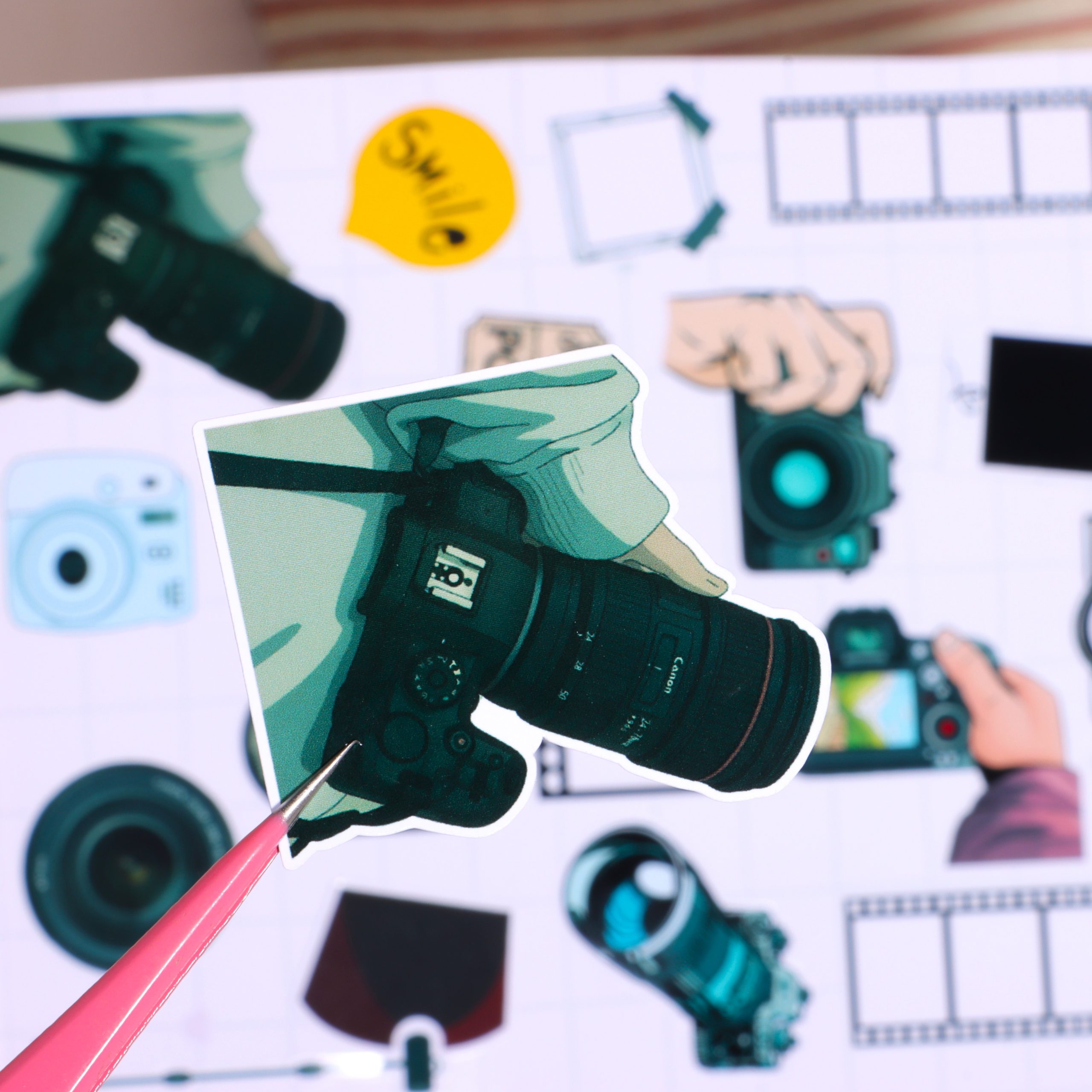 استیکر طرح شغل عکاسی - تصویر 4