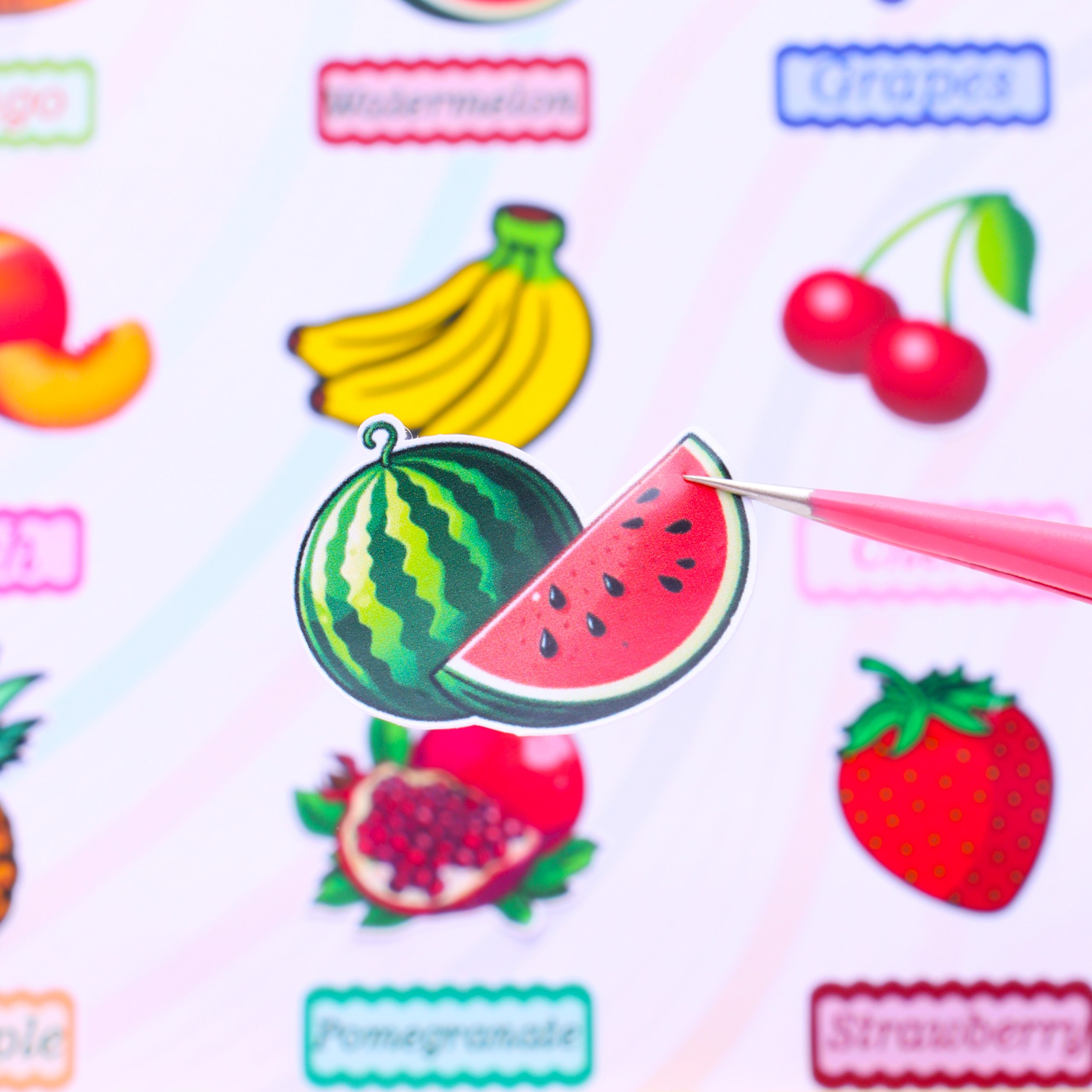 استیکر آموزشی طرح میوه ها - تصویر 3