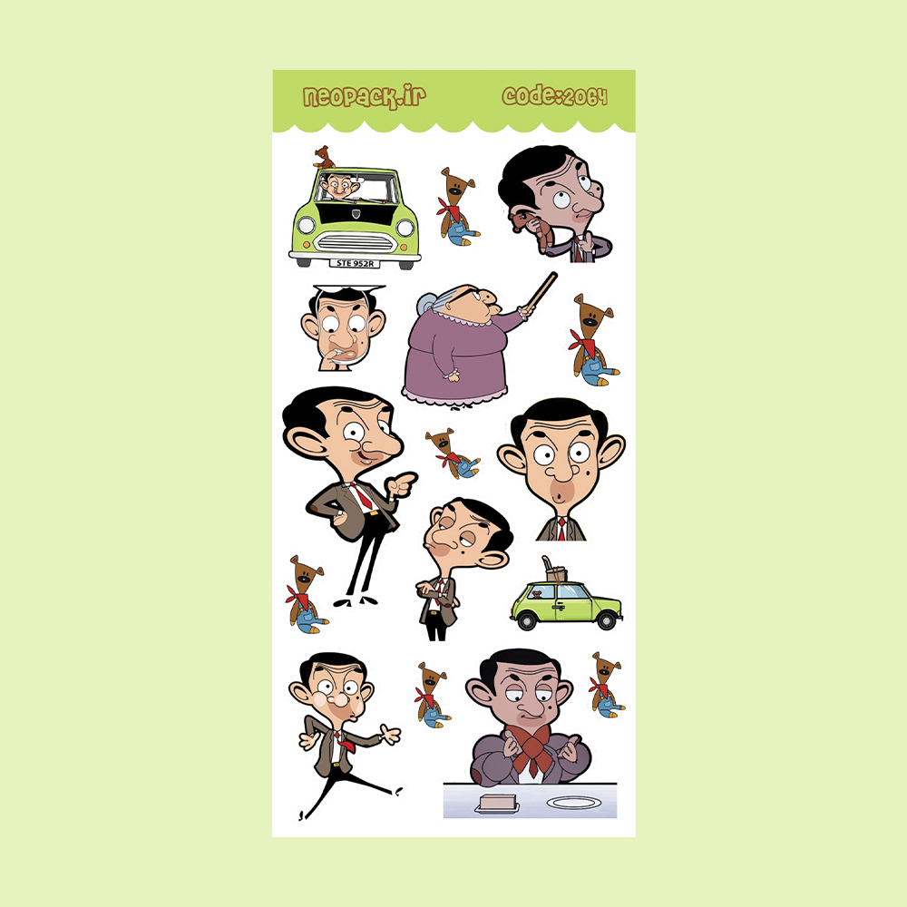 استیکر طرح انیمشن مستربین