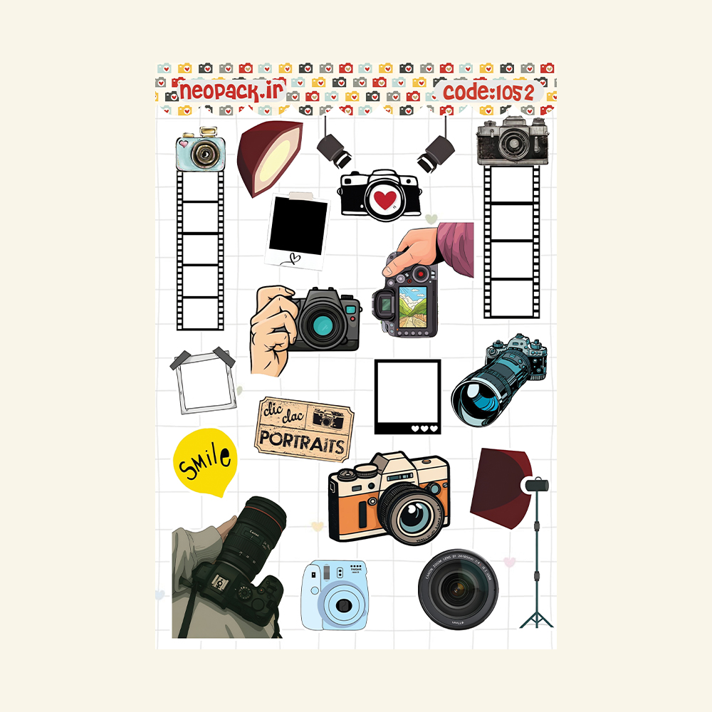 استیکر طرح شغل عکاسی