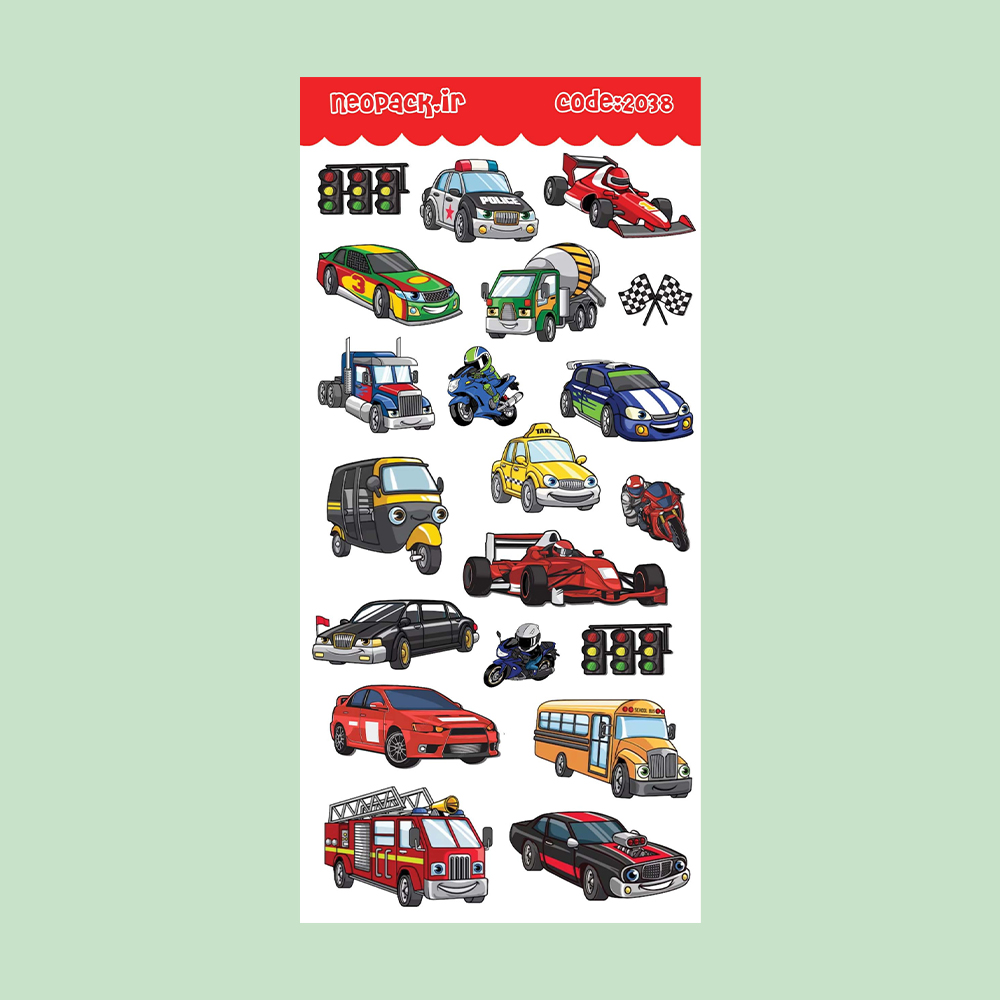 استیکر طرح ماشین